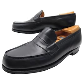 JM Weston-JM WESTON SHOES 180 Church´s Loafers 8D 42 LEATHER LOAFERS SHOES SHOES-Black
