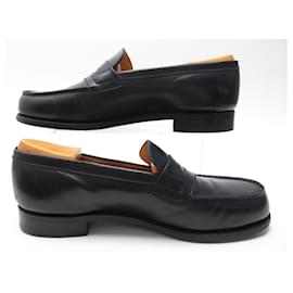 JM Weston-JM WESTON SHOES 180 Church´s Loafers 8D 42 LEATHER LOAFERS SHOES SHOES-Black