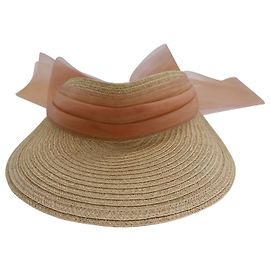 Eugenia Kim Ricky Visor in Beige Hemp Beige