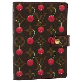 LOUIS VUITTON Monogram Cherry Agenda PM Day Planner Cover R21023 LV Auth 44516EN Roja Monograma