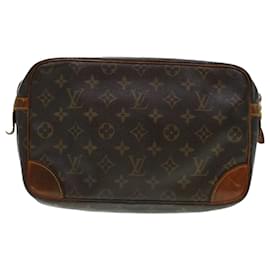 Louis Vuitton-Louis Vuitton Monogram Compiegne 28 Clutch Bag M51845 LV Auth 44405-Monogram