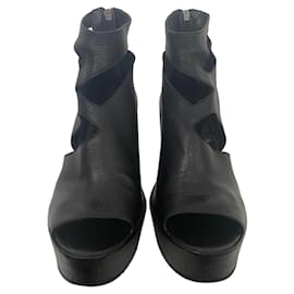 Ann Demeulemeester-Ann Demeulemeester open toe boots-Black