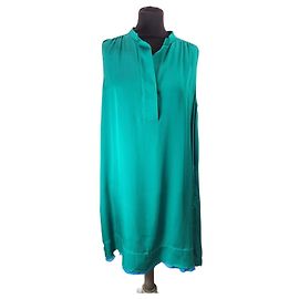 Joseph „Liv“ Seidenkreppkleid in Smaragdgrün Grün
