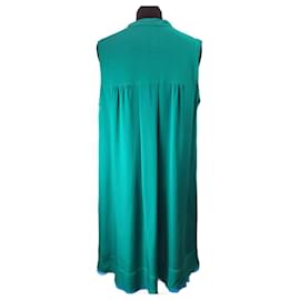 Joseph-Joseph "Liv" silk crepe dress in emerald green-Green