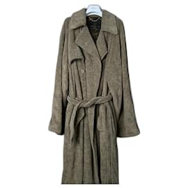 Balenciaga-Coats, Outerwear-Sand