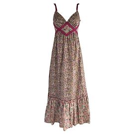 ***Keita Maruyama Robe longue Rose Multicolore Orange