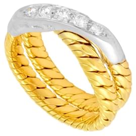 Pomellato-***Pomellato Gold Diamond Band Ring-Gold hardware