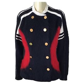 ***Louis Vuitton Mohair Jacket Black White Red Multiple colors