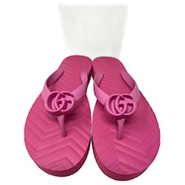 Gucci-Marmont flip flop-Rosa