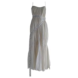 Autre Marque-***Paola Frani Wrap Maxi Dress-White
