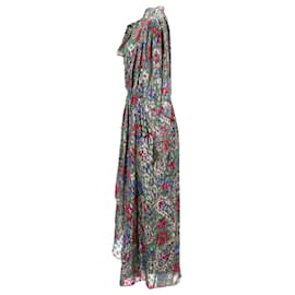 Isabel Marant-Isabel Marant Nalisma Floral Midi Dress in Multicolor Silk-Multiple colors