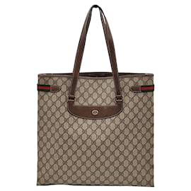 Gucci-Gucci Shopping bag Ophidia GG size maxi-Beige