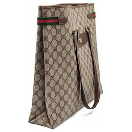 Gucci-Gucci Shopping bag Ophidia GG tamaño maxi-Beige