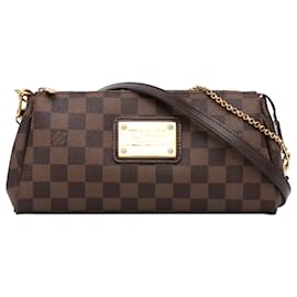Louis Vuitton-Louis Vuitton Brown Damier Ebene Eva-Brown