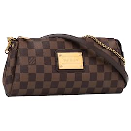 Louis Vuitton-Louis Vuitton Brown Damier Ebene Eva-Brown