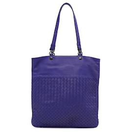 Bottega Veneta-Bottega Veneta Purple Intrecciato Tote-Purple