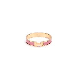 Hermès Pulseira Clic H Rosa
