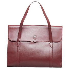 Must de Cartier Leder-Businesstasche Rot
