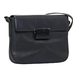 Prada-Leather Crossbody Bag-Black