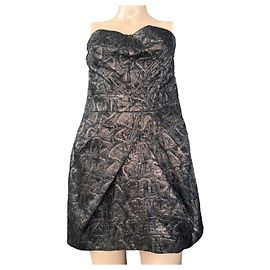 Robe mini Karen Millen noire et dorée en polyester Noir Doré