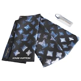 Louis Vuitton-Louis Vuitton Headband Mahina Flight Mode - Blue CAPSULE Collection-Blue