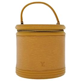 Louis Vuitton-LOUIS VUITTON Epi Cannes Hand Bag Yellow M48039 LV Auth 44942-Yellow