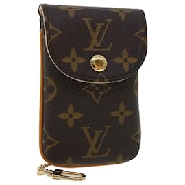 Louis Vuitton-LOUIS VUITTON Monogram Etui Telephonne MM Cell Phone Case M66546 LV Auth e3708-Monogramme