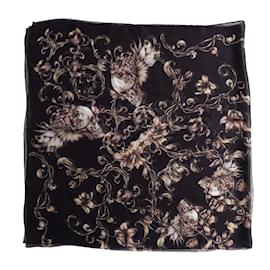 Alexander Mcqueen-Alexander McQueen Floral Skull Print Scarf-Multiple colors