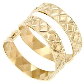 Chanel-* Chanel Armband CC Mark Logo Armreif Spirale-Golden