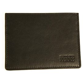 Gianfranco Ferré Gianfranco Ferre Black Leather New Unisex Men Card Case Holder Pocket Wallet Black