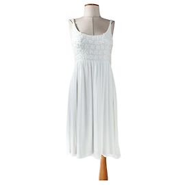 Vestido blanco Allude de modal Blanco