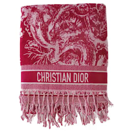 Dior-Serviette de plage Dior toile de Jouy-Rouge