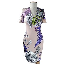 Just Cavalli Dress Multicolore Viscose Elastane Size 38 Multiple colors
