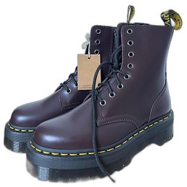Dr. Martens Jadon Ankle Boots Dark Red Leather Dark red