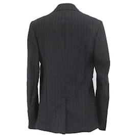 Yohji Yamamoto-***Yohji Yamamoto Asymmetrical Wool Jacket-Black,Grey