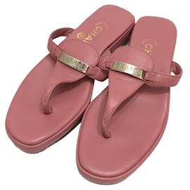Chanel-***Chanel Leather Sandals-Pink