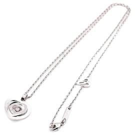 Chopard-***Chopard Gold Diamond Happy Spirit Necklace-Silver hardware