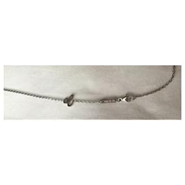 Chopard-***Chopard Gold Diamond Happy Spirit Necklace-Silver hardware