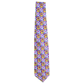 Gucci-Cravate imprimée Gucci en soie multicolore-Autre