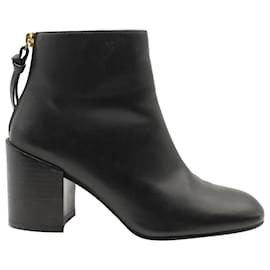 Stuart Weitzman-Stuart Weitzman Bottines Coban en Cuir Noir-Noir