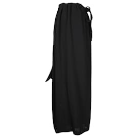 Yohji Yamamoto-Yohji Yamamoto Maxi Skirt in Black Wool-Black