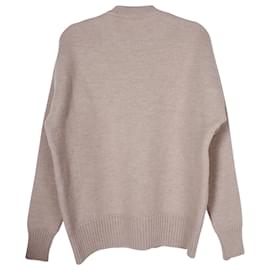 Autre Marque-Ami Paris Ami De Coeur Sweater In Pastel Pink Wool-Other
