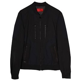 Hugo Boss Bomberjacke aus schwarzem Polyester Schwarz
