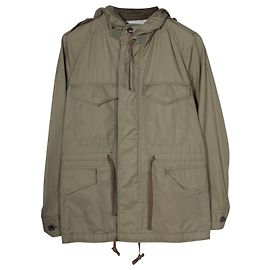 Parka con capucha de algodón verde Comme Des Garcons Verde