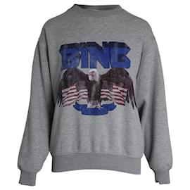 Anine Bing Eagle Pullover aus grauer Baumwolle Grau