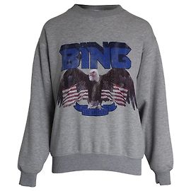 Maglione Anine Bing Eagle in cotone grigio Grigio