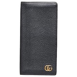 Gucci-GG Marmont Leather Bifold Wallet 459133-Black