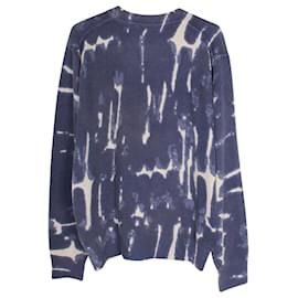 Missoni-Missoni Strick-Sweatshirt mit Tie-Dye-Effekt aus blauem Kaschmir-Blau