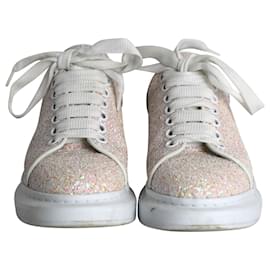 Alexander Mcqueen-Alexander McQueen Oversized Sneakers in Pink Glitter-Pink