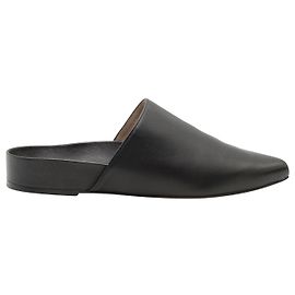 Flat Mules Stuart Weitzman in pelle nera Nero